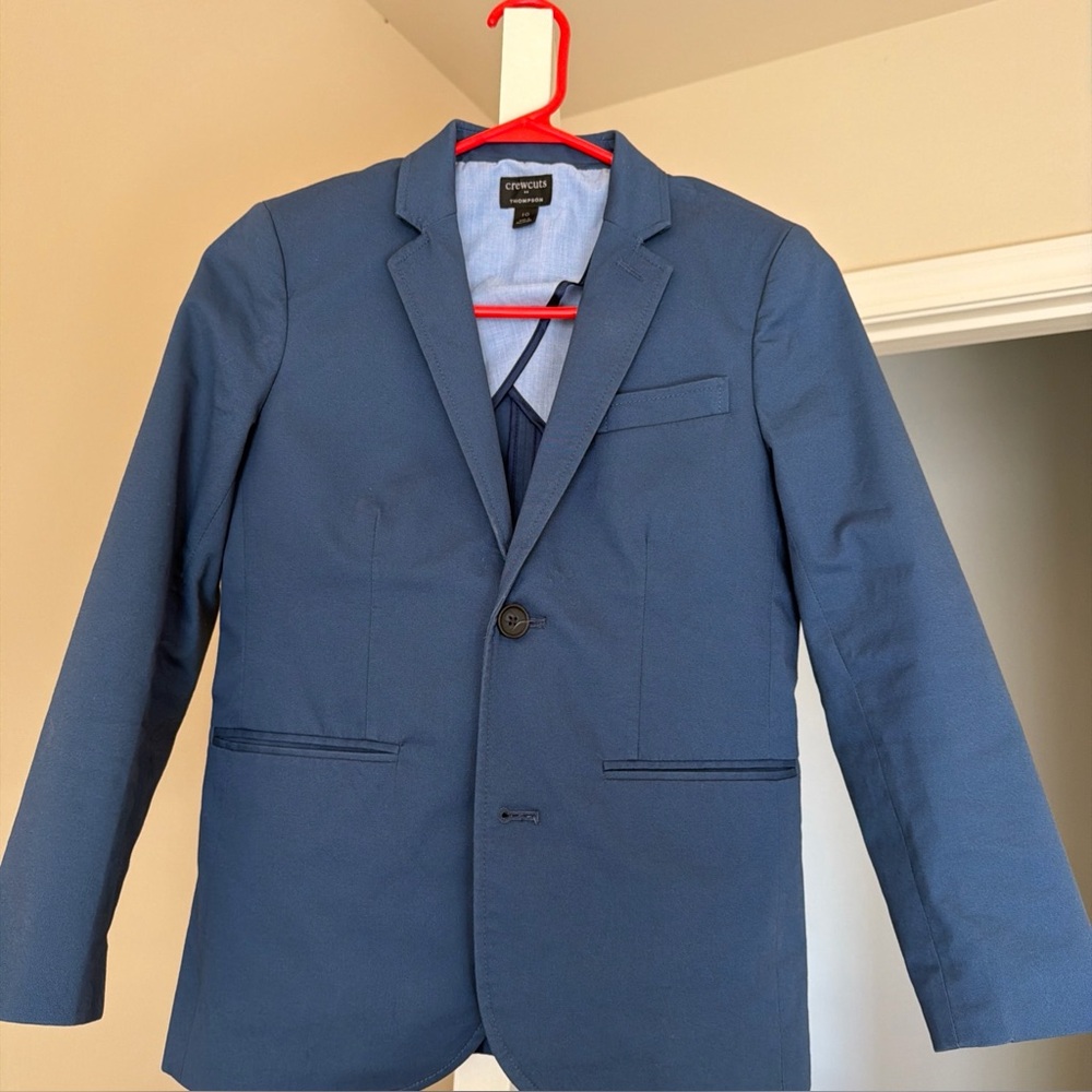 J. Crew Kids Blue Blazer Boys’ Thompson Suit Jacket in Chino Flex